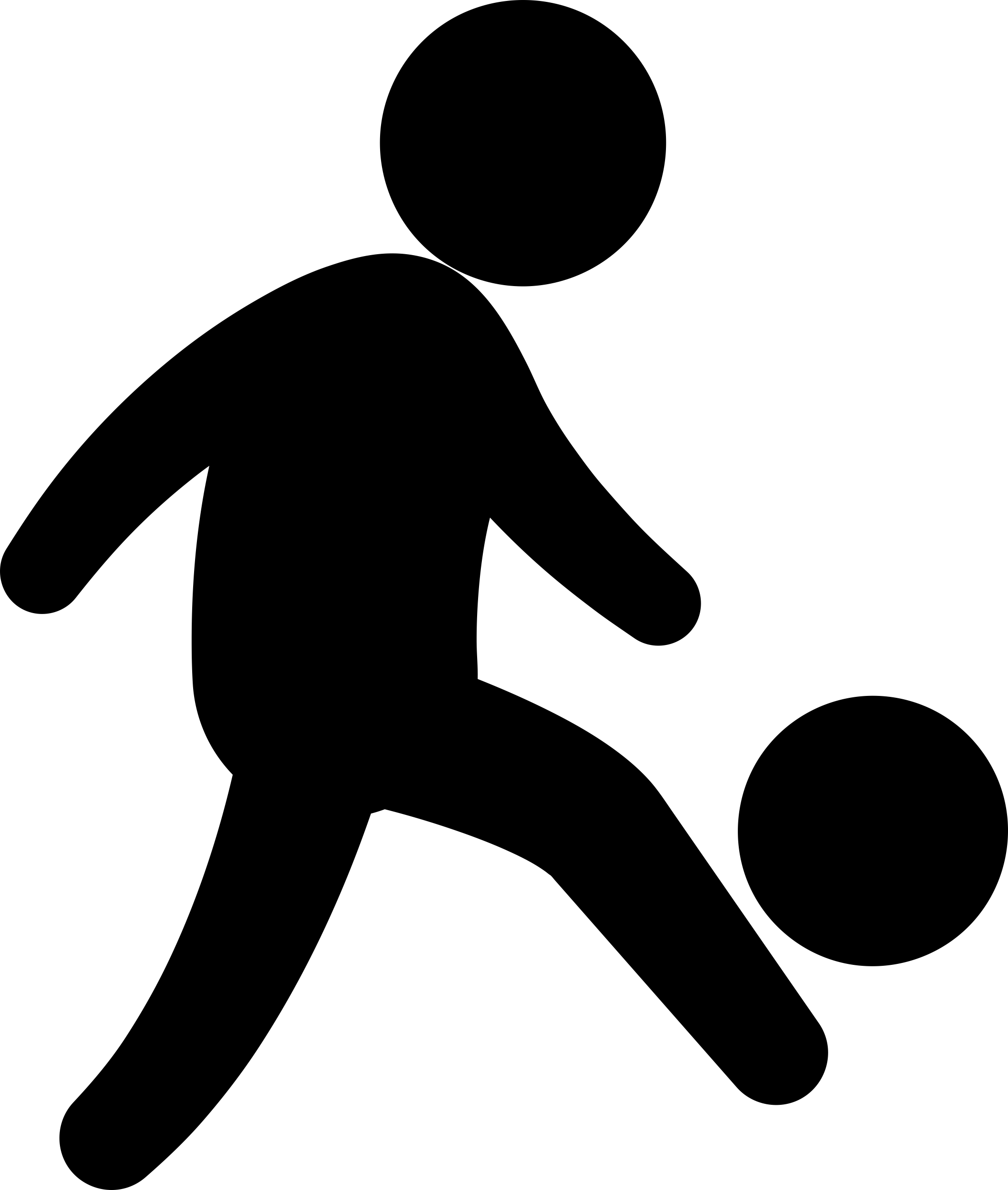Man Silhouette Playing Soccer Line Tracing Svg Vector Free Vectors
